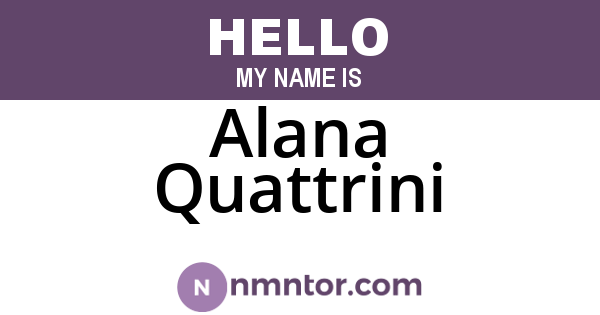 Alana Quattrini