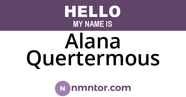 Alana Quertermous