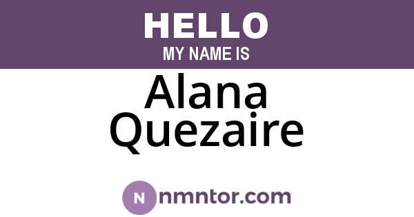 Alana Quezaire