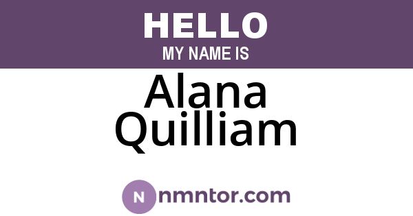 Alana Quilliam