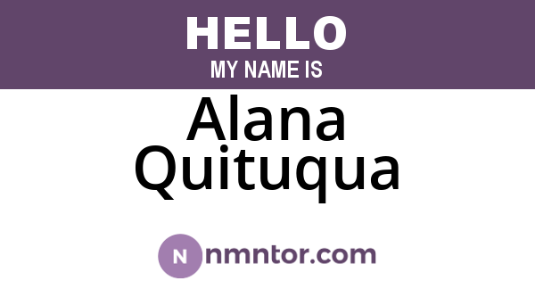 Alana Quituqua