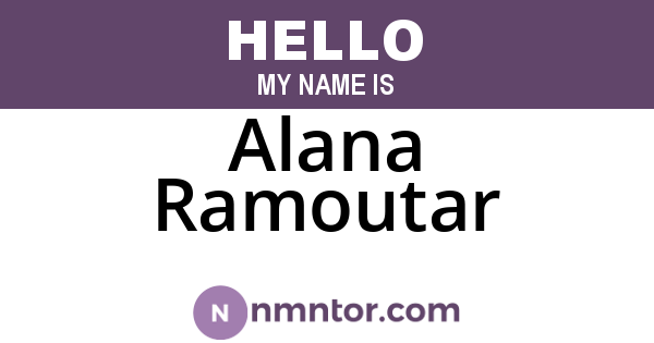Alana Ramoutar
