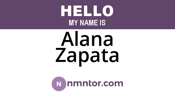 Alana Zapata