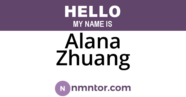 Alana Zhuang