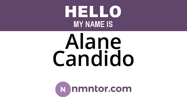 Alane Candido