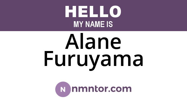 Alane Furuyama