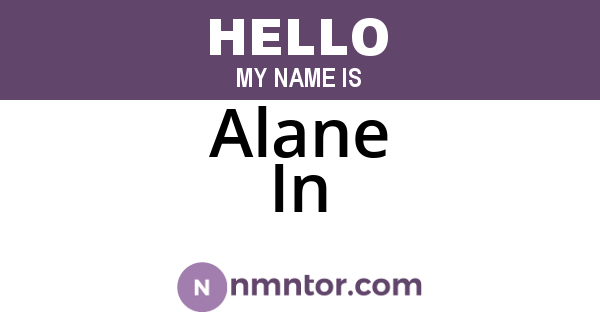 Alane In