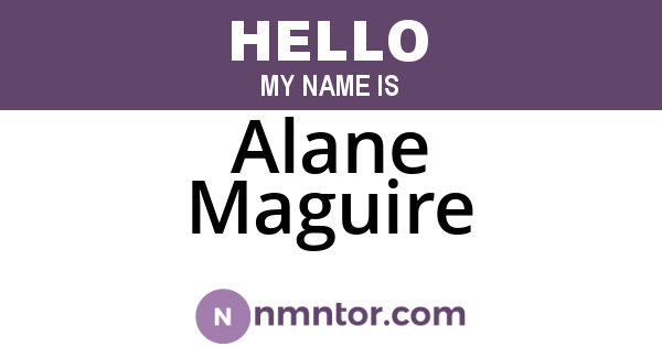 Alane Maguire
