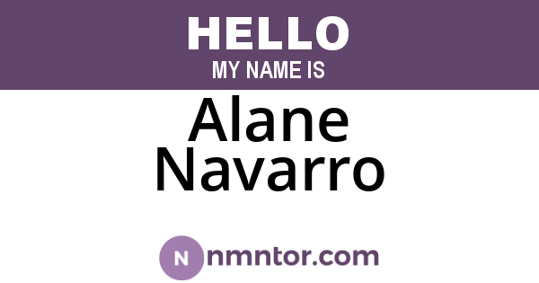 Alane Navarro