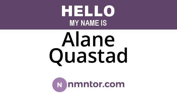 Alane Quastad