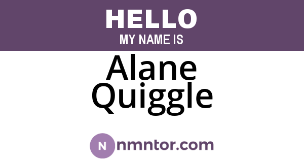 Alane Quiggle