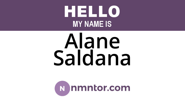 Alane Saldana