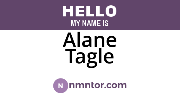 Alane Tagle
