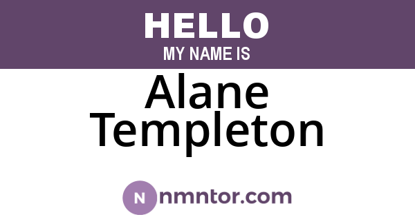 Alane Templeton