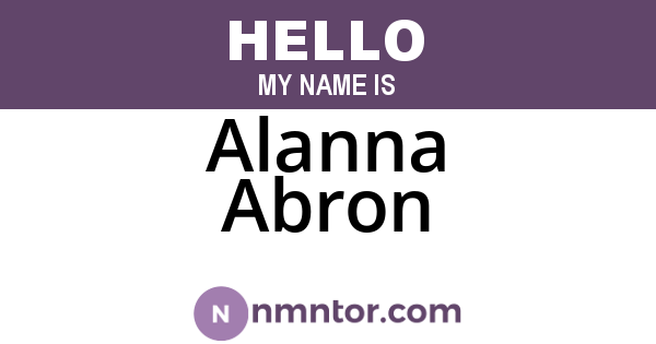 Alanna Abron