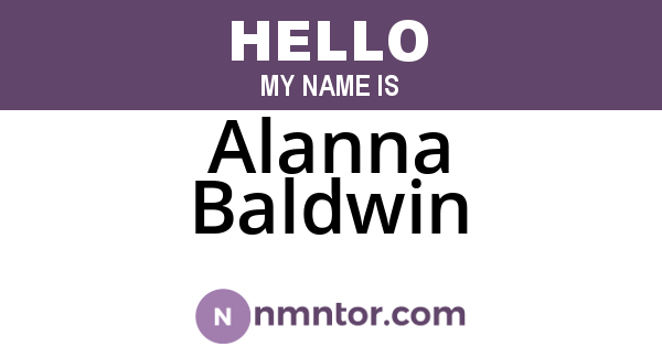 Alanna Baldwin