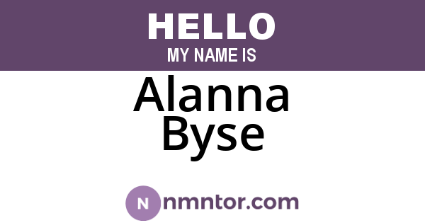 Alanna Byse