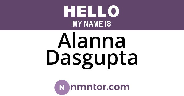 Alanna Dasgupta
