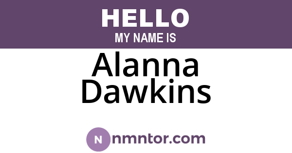 Alanna Dawkins