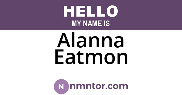 Alanna Eatmon