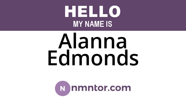 Alanna Edmonds