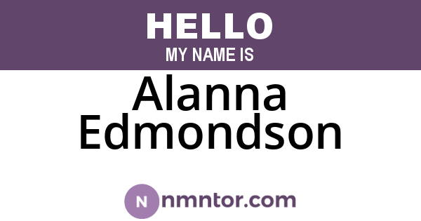 Alanna Edmondson