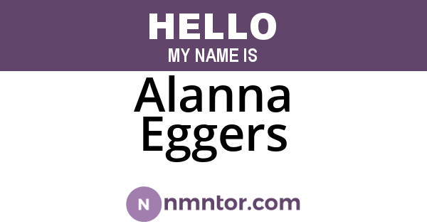 Alanna Eggers