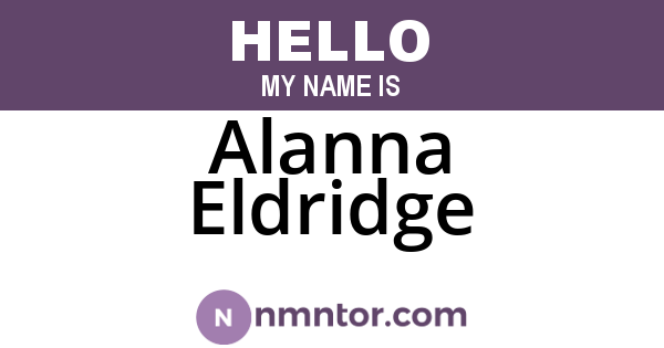 Alanna Eldridge
