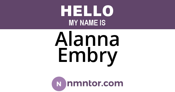 Alanna Embry