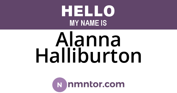 Alanna Halliburton