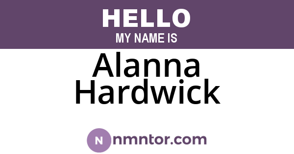 Alanna Hardwick
