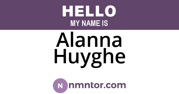Alanna Huyghe