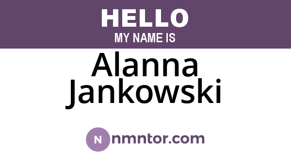 Alanna Jankowski