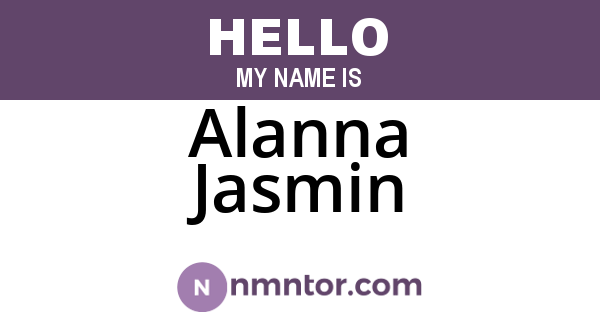 Alanna Jasmin