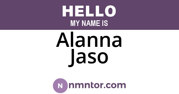 Alanna Jaso