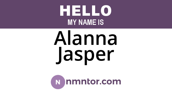 Alanna Jasper