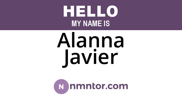 Alanna Javier
