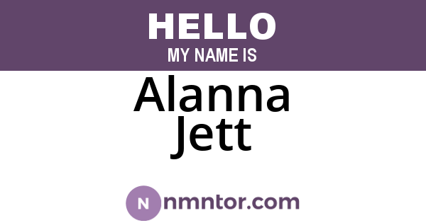 Alanna Jett