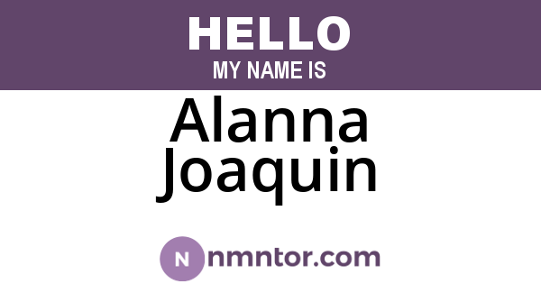 Alanna Joaquin