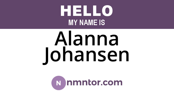 Alanna Johansen