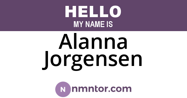 Alanna Jorgensen
