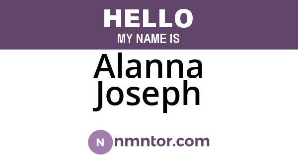 Alanna Joseph