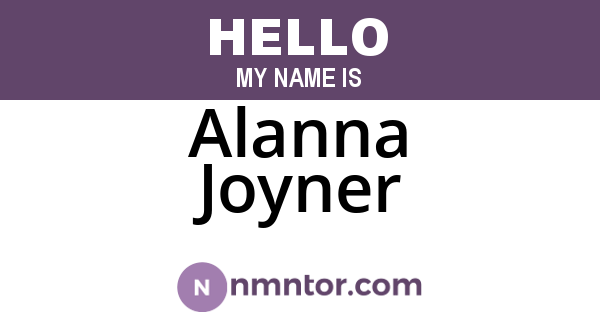 Alanna Joyner