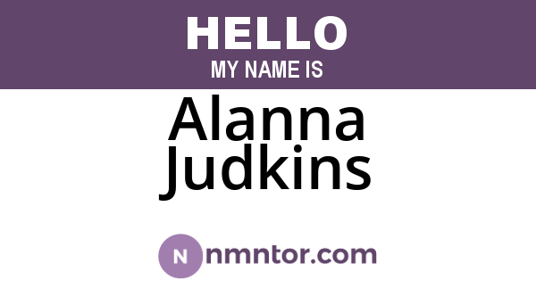 Alanna Judkins