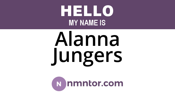 Alanna Jungers