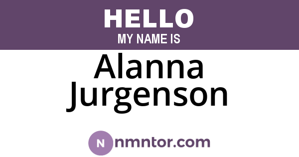 Alanna Jurgenson