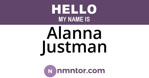 Alanna Justman