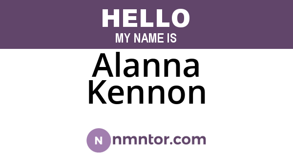 Alanna Kennon