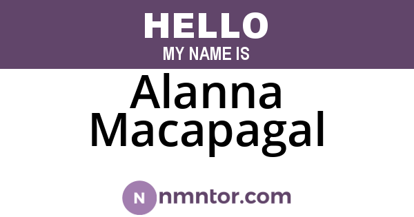 Alanna Macapagal