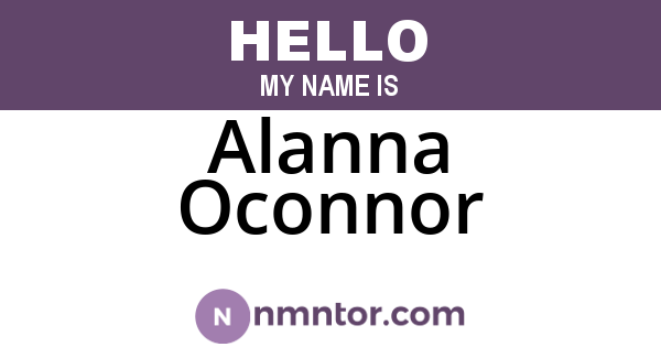 Alanna Oconnor